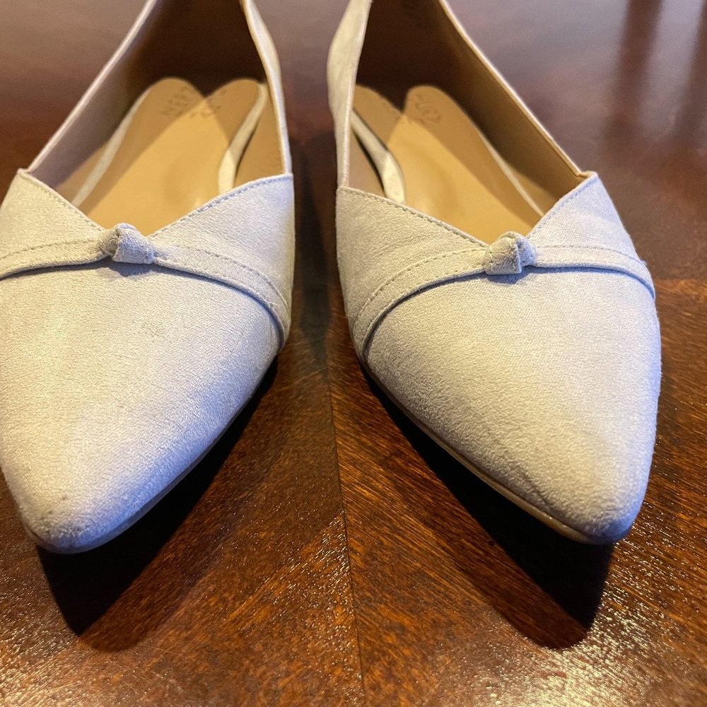 Naturalizer Havana Ice Blue Pointed Toe Flats Shoes 7.5